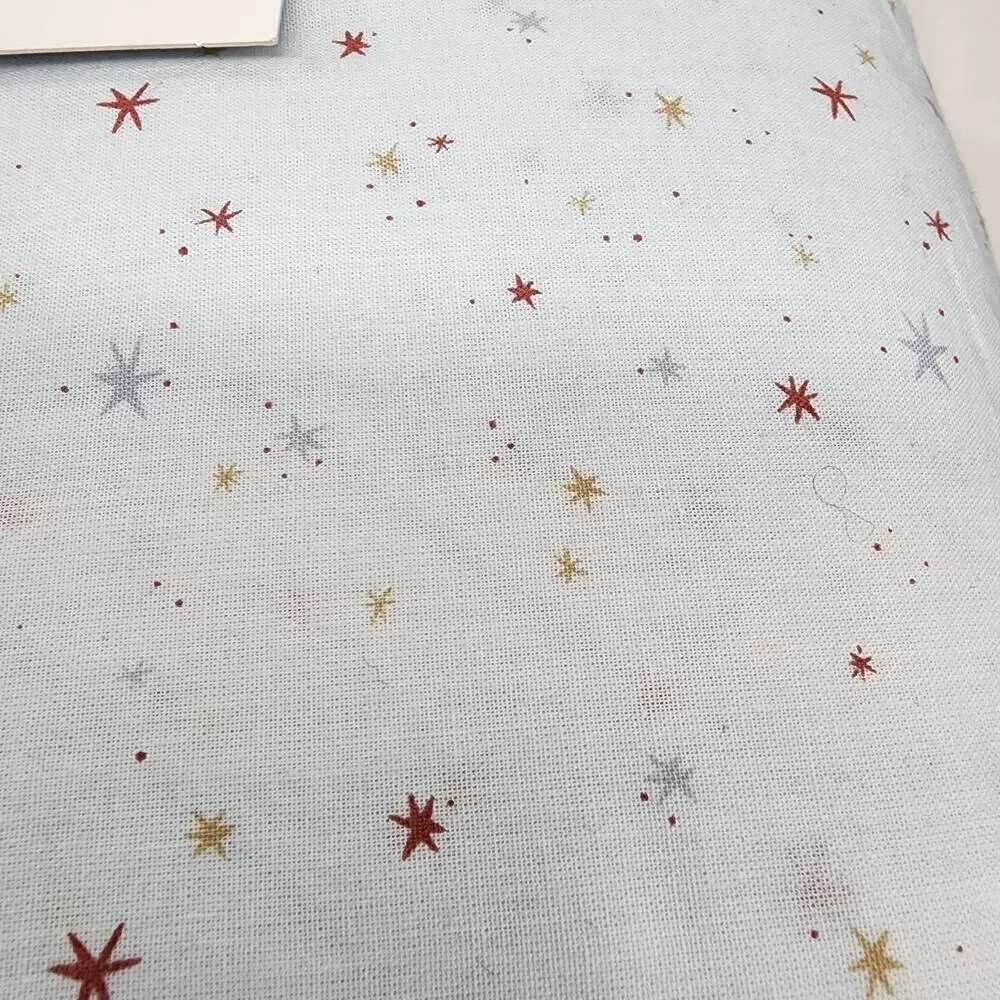 NIP LC Lauren Conrad Twin XL Quilt Set Blue Rainbow Star Organic Cotton
